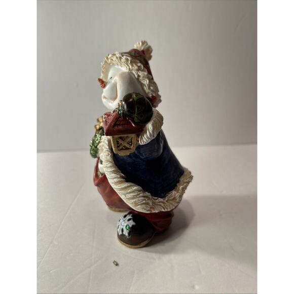 Set of 3 Hand Painted Snowmen Figurines Christmas Winter Decor 6" Tall - Picture 12 of 16